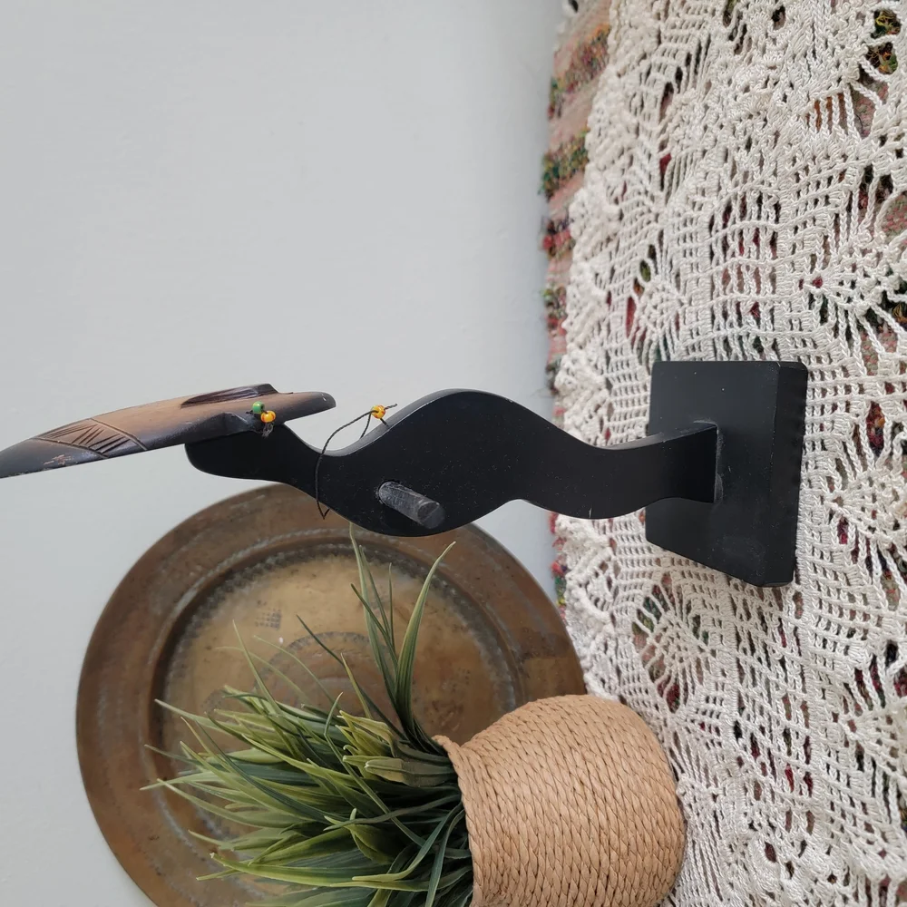 Handcrafted Tribal African jewelry holder boho decor art